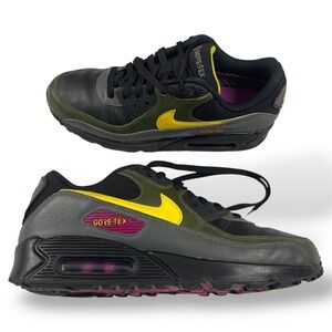 Nike Air Max 90 Goretex Cargo Khaki Men's Size 9 Tour Yellow No Box
